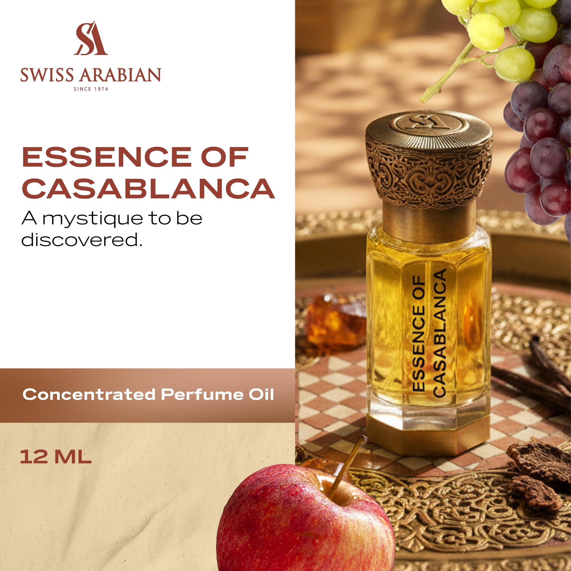 Amazon.com: Swiss Arabian Essence of Casablanca Perfume Oil 12ml